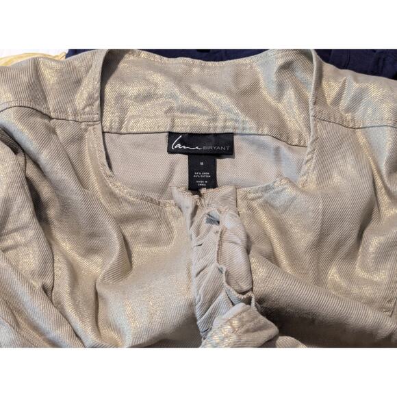 Peek-A-Boo Mystery Lot of Five Plus Size Blouse Cardigan Two Jackets & A Tee - Picture 7 of 7